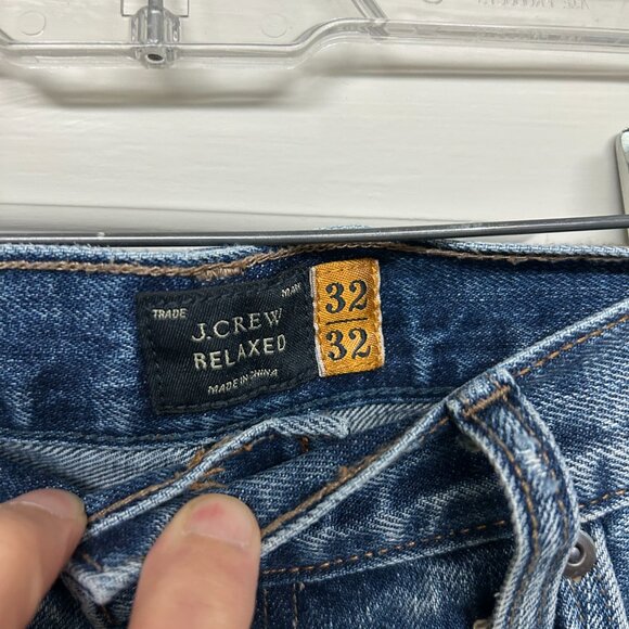 J. Crew Relaxed Fit Jeans in Blasted Indigo 32/32 - Picture 4 of 6